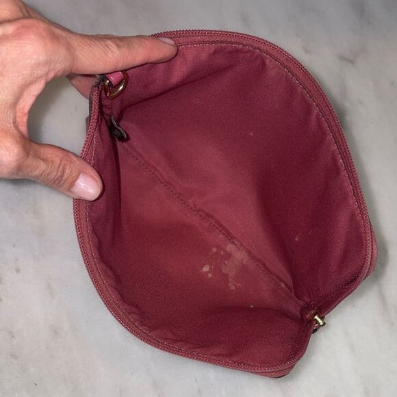 Coach Bag Purse Wristlet Leather Story Patch Saffiano Pink Large Clutch - Picture 13 of 15